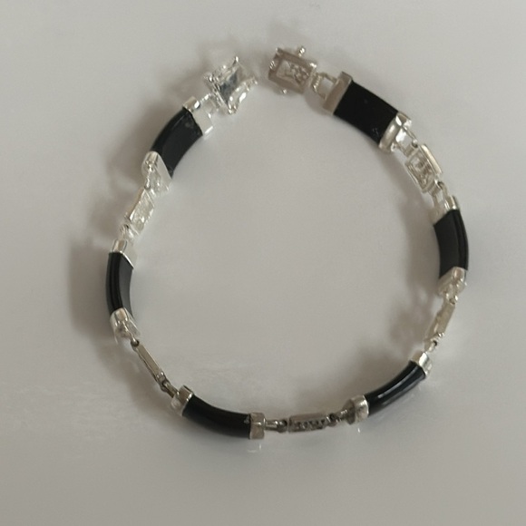 925 silver ónix bracelet​​​​​ - Picture 2 of 7